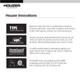 Houzer 3322-8BS4 Glowtone 33" Stainless Steel Drop-in Topmount 4-hole 50/50 Double Bowl 8" Deep Kitchen Sink