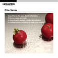 Houzer EC-3208S Elite 32" Stainless Steel Undermount 60/40 Double Bowl Kitchen Sink with Strainer