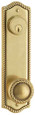 Emtek Emtek 7990 Rope 5-1/2" Center-to-Center Keyed Sideplate Lockset, Passage/Single Keyed - Brass Tubular EMTEK-7990