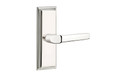 Wilshire Non-Keyed Style with Milano lever in Polished Nickel - Lifetime finish