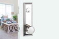 Emtek Emtek 8821 Wilshire 5-1/2" Center-to-Center Keyed Sideplate Lockset, Passage/Single Keyed - Brass Tubular EMTEK-8821