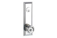 Emtek Emtek 8821 Wilshire 5-1/2" Center-to-Center Keyed Sideplate Lockset, Passage/Single Keyed - Brass Tubular EMTEK-8821