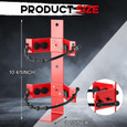 Amerex Heavy-Duty Rubber Strap Fire Extinguisher Bracket Steel Construction Marine Vehicle Wall Mount