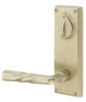 Emtek Emtek 7360 Rectangular 3-5/8" C-to-C Keyed Sideplate Lockset, Passage/Single Keyed - Sandcast Bronze Tubular EMTEK-7360