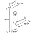 Corbin Russwin ED5200S/ED5200/ED5400/ED5800 Grade 1 Series Nightlatch Function Heavy-Duty Trim