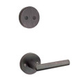 Kwikset 968MILRDT Milan Lever with Round Rose Interior Dummy Handleset Trim