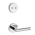 Kwikset 968MILRDT Milan Lever with Round Rose Interior Dummy Handleset Trim