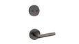 Kwikset 968MILRDT Milan Lever with Round Rose Interior Dummy Handleset Trim
