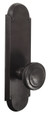 Emtek 7707 Sandcast Bronze #5 9-1/4" Non-Keyed Sideplate Tubular Lockset, Passage