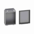 B-Line Eaton series JIC panel enclosure, 10" height, 4" length, 8" width, 4, Hinged cover, 4CHC enclosure, Wall mount, Small single door, External mo