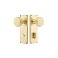 Emtek 8229 Modern Plate 3-3/8" CTC - Sideplate Lockset - Brass Thumbturn Privacy Non-Keyed Style