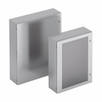 B-Line Eaton series wall mounted panel enclosure,10" height,4" length,8" width, 4,Hinged cover,SD enclosure,Wall mount,Medium single door,Thru holes,o