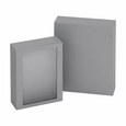 B-Line Eaton series wall mounted panel enclosure,10" height,4" length,8" width, 4,Hinged cover,SD enclosure,Wall mount,Medium single door,Thru holes,o
