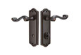 Emtek Emtek 8223 Rope Plate 3-3/8" CTC - Sideplate Lockset - Brass Thumbturn Privacy Non-Keyed Style EMTEK-8223