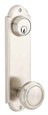 Emtek Emtek 8997 Delaware 5-1/2" Center-to-Center Keyed Sideplate Lockset, Passage/Double Keyed - Brass Tubular EMTEK-8997