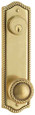 Emtek Emtek 7991 Rope 5-1/2" Center-to-Center Keyed Sideplate Lockset, Passage/Double Keyed - Brass Tubular EMTEK-7991