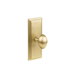 Emtek 8235 Wilshire 7" Non-Keyed Sideplate Lockset, Privacy - Brass Tubular
