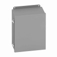 B-Line Eaton series JIC panel enclosure, 12" height, 5" length, 10" width, 12, Hinged cover, 12FTC enclosure, Wall mount, Small single door, External