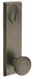 Emtek Emtek 7561 Rectangular 5-1/2" Keyed Sideplate Lockset, Passage/Double Keyed - Sandcast Bronze Tubular EMTEK-7561