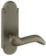 Emtek Emtek 7207 Sandcast Bronze #5 7-1/4" Non-Keyed Sideplate Tubular Lockset, Privacy EMTEK-7207