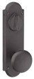 Emtek Emtek 7071 Sandcast Bronze #5 3-5/8" C-to-C Keyed Sideplate Tubular Lockset, Passage/Double Keyed EMTEK-7071