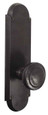 Emtek Emtek 7807 Sandcast Bronze #5 9-1/4" Non-Keyed Sideplate Tubular Lockset, Privacy EMTEK-7807