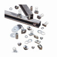 B-Line Eaton series strut channel, nuts, all threaded rod, Steel, Hardware, Hex nuts, Electro-plated zinc, 1" hex nut