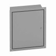 B-Line Eaton series wall mounted panel enclosure,12" height,6" length,12" width, 4,Hinged cover,FM enclosure,Wall mount,Medium single door,Thru holes,