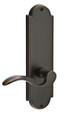 Emtek 8998 Delaware 9" Non-Keyed Sideplate Lockset, Dummy (Pair) - Brass Tubular