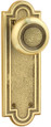 Emtek 8052 Belmont 7-1/2" Non-Keyed Sideplate Lockset, Dummy (Pair) - Brass Tubular
