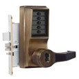Dormakaba Dormakaba Simplex 8148 Mortise Mechanical Pushbutton Passage Lever Lock with Key Override, Lockout and Deadbolt DOR-8148
