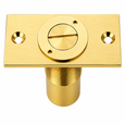 Don-Jo 1573 Dust Proof Strike in Cast Brass, 2-1/4" x 2-7/8" — Lockable Commercial Door Hardware