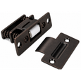 Don-Jo 1702 Roller Latch with T Strike, 3-3/8" x 1", Cast Brass, Silent Nylon Roller
