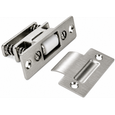 Don-Jo 1702 Roller Latch with T Strike, 3-3/8" x 1", Cast Brass, Silent Nylon Roller