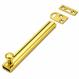 Don-Jo SB-12 Slide Bolt 12" x 5/8" Solid Brass with Rim and Mortise Strikes