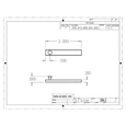 Don-Jo SB-2 Slide Bolt 2" x 5/8" Brass Surface Bolt with Rim and Mortise Strikes