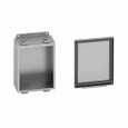 B-Line Eaton series JIC panel enclosure, 4" height, 3" length, 4" width, 4X, Screw cover, 4XALC enclosure, Wall mount, Small single door, External mo