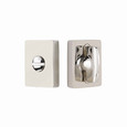 Emtek Emtek 8582 Square Thumbturn Privacy Bolt - Double Rosettes - Use with Brass Passage Set EMTEK-8582