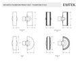 Emtek Emtek 8582 Square Thumbturn Privacy Bolt - Double Rosettes - Use with Brass Passage Set EMTEK-8582