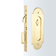 Emtek #8 Classic Arched Pocket Door Mortise Locks (2-7/8" x 7-5/8") - Brass