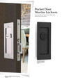 Emtek Emtek Modern Rectangular Pocket Door Mortise Locks (2-7/8" x 7-1/4") EMTEK-MODERN-RECTANGULAR-POCKET-DOOR-MORTISE-LOCKS