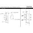 Emtek Emtek Rectangular Pocket Door Tubular Lock (2-1/2" x 3-1/2") EMTEK-RECTANGULAR-POCKET-DOOR-TUBULAR-LOCKS