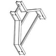 B-Line REDUCER, SERIES 2,3,4&5, STRAIGHT, 3" / 4" HEIGHT, 42" TO 6" WIDTH, ALUMINUM
