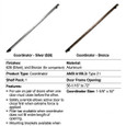 Don-Jo 2021 72" Door Coordinator with Safety Override, Aluminum Finish