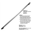 Don-Jo 2033 Door Coordinator, 96-1/16" to 104" Opening, Aluminum Finish (628)