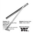 Don-Jo 3123 Surface Overhead Stop — Non-Handed, Medium-Duty, Satin Stainless Steel