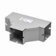 B-Line Eaton series wireway tee fitting, Lay-in, Wireway tee fitting, 1 rated, Steel, ANSI 61 gray painted, 6" X 6"