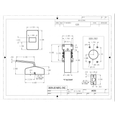 Don-Jo 4550 Hospital Latch in Satin Stainless Steel (630) — Brass, 5" Backset, Non-Handed