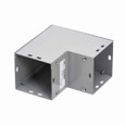 B-Line Eaton series wireway elbow fitting, Lay-in, 90° elbow, combo opening, 1, Steel, ANSI 61 gray painted, 6" X 6"