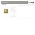 Emtek Emtek 2270 Brass Cabinet Latch (2" x 2-1/4") EMTEK-2270